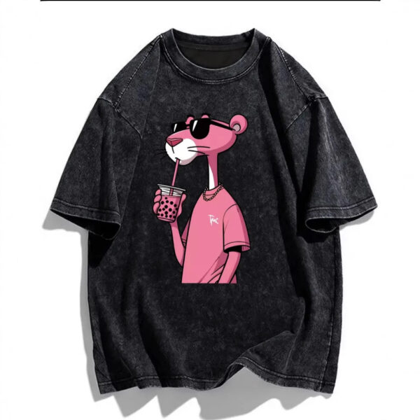 100% cotton, sweet and fresh print, wear outside, age-reducing, loose and slim, personality, casual and comfortable, round neck short sleeves - 图片 3