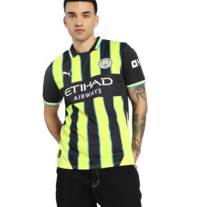 Men’s Manchester City FC 2024/25 Replica Away Soccer Jersey - New Navy
