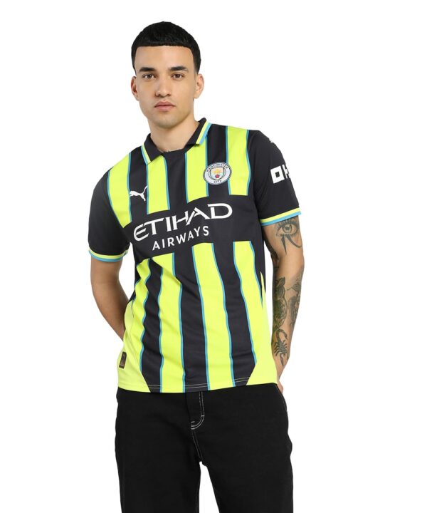 Men’s Manchester City FC 2024/25 Replica Away Soccer Jersey - New Navy