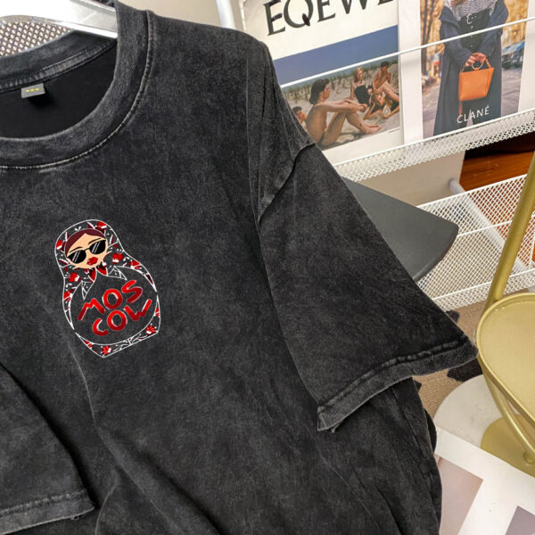 100% cotton, sweet and fresh print, wear outside, age-reducing, loose and slim, personality, casual and comfortable, round neck short sleeves - 图片 4