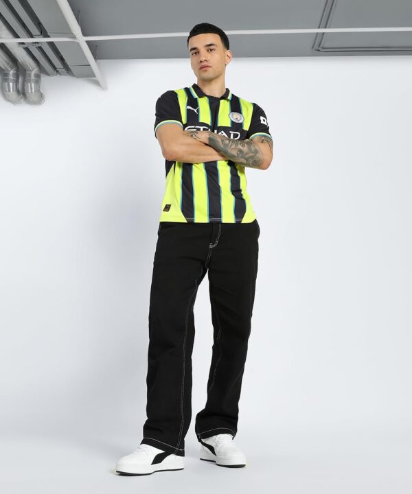 Men’s Manchester City FC 2024/25 Replica Away Soccer Jersey - New Navy - 图片 5
