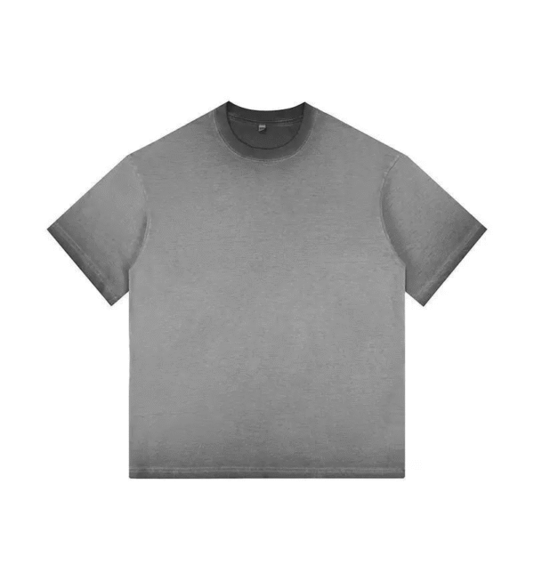 Retro women's two-color gradient pure cotton T-shirt belly button slim fit hot girl round neck short sleeve women's T top - 图片 12