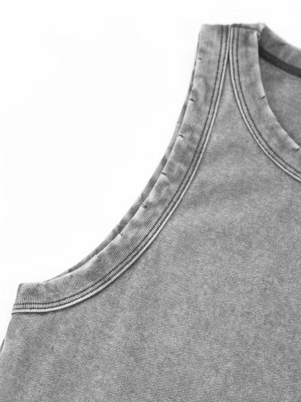 Summer new retro washed old waist slimming camisole for women - 图片 11