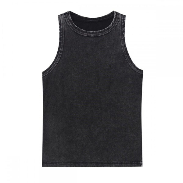 Summer new retro washed old waist slimming camisole for women - 图片 6